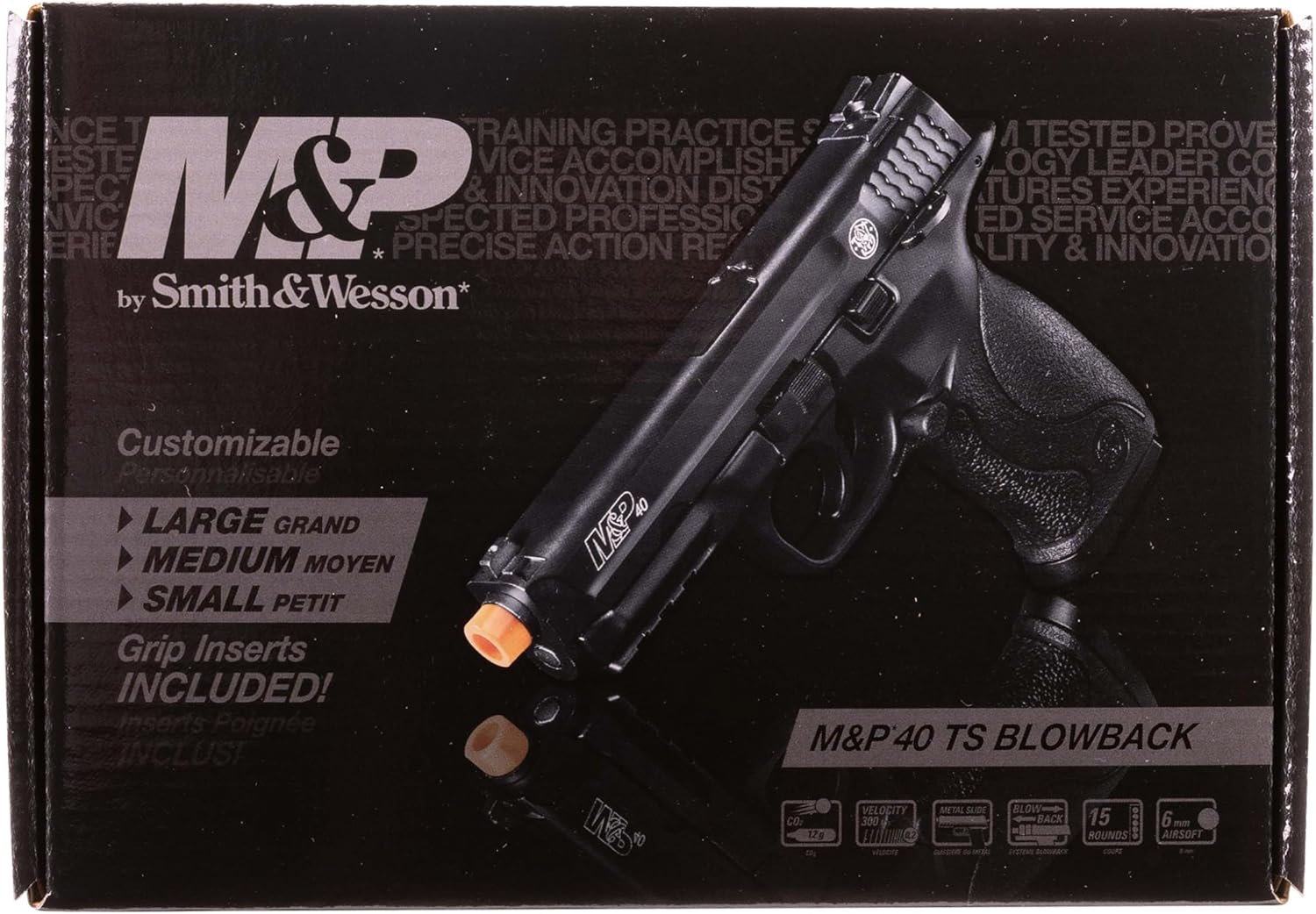 Smith & Wesson M&P 40 Airsoft Gun - Elite Force 6mm BB Pistol with Standard Action
