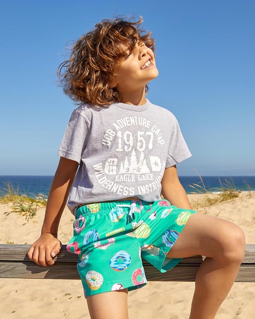 Maamgic Boys Swim Trunks - Stylish Toddler Swim Shorts for Little Boys | Comfortable Bathing Suit