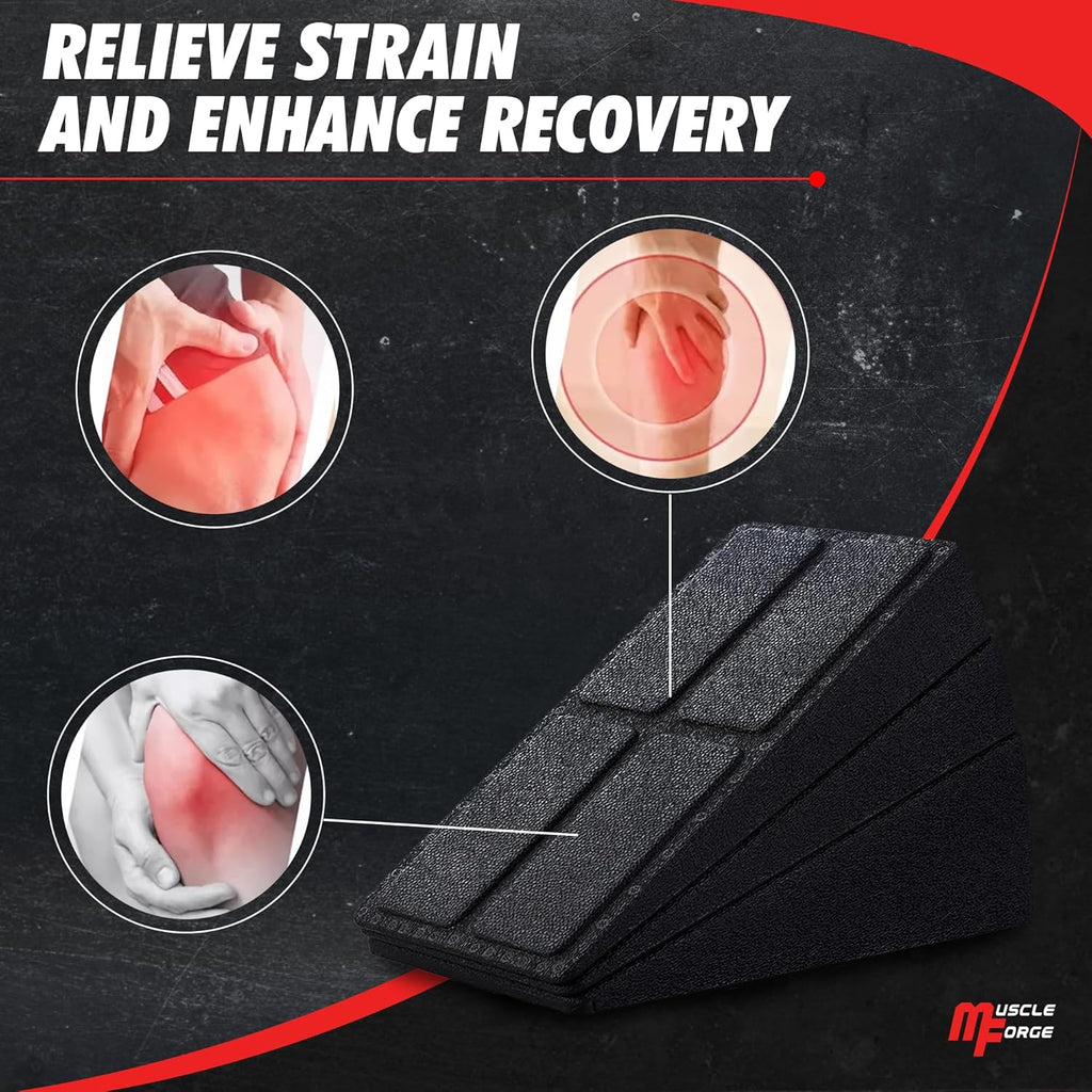 Squat Wedge Block - Heel Elevated Squat Platform for Deep Squats & Ankle Mobility | 4-Angle Adjustable Slant Board, 440 lbs Capacity