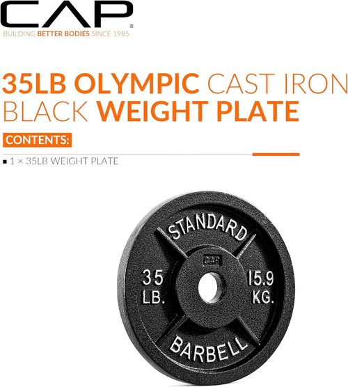 CAP Barbell 2-Inch Olympic Weight Plate - Durable Design | Available in Multiple Sizes