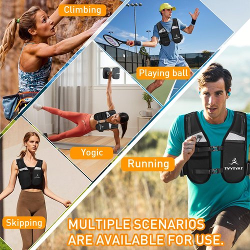 Jogging Vest for Men Women, Lightweight and Small Breathable Hydration Workout Vest with Multiple Pockets for Phones and Water Bottles （Reflective）