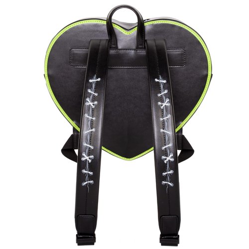 Rock Rebel Bride of Frankenstein & Frankenstein Monster Heart Shaped Backpack - Official Universal Monsters Bag
