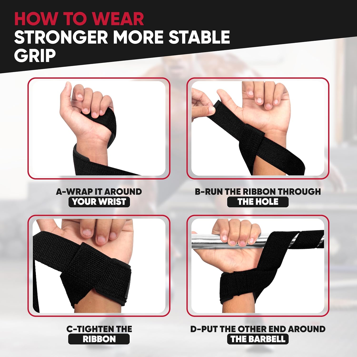Skiennix Lifting Straps - Neoprene-Padded Cotton Weightlifting Straps for Men & Women | Ideal for Bodybuilding & Powerlifting