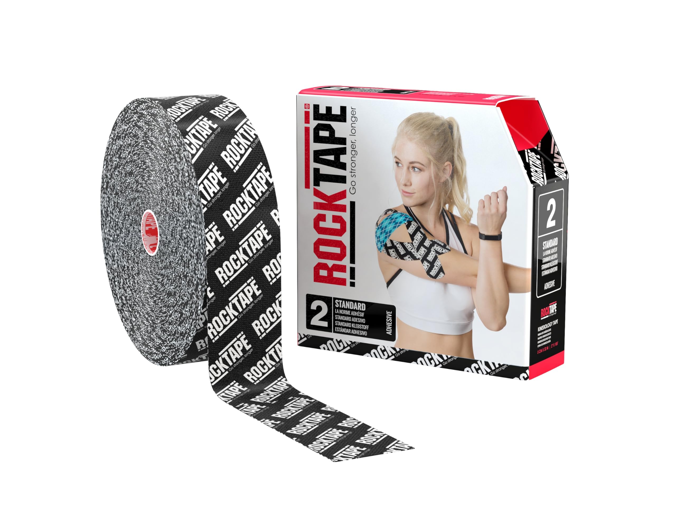 RockTape, Black Logo, 2" x 105' (5cm x 32m)
