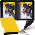 D DACCKIT Comic Binder - Durable Comic Book Album with Sleeves | Holds 24 Regular Comics - Golden Yellow