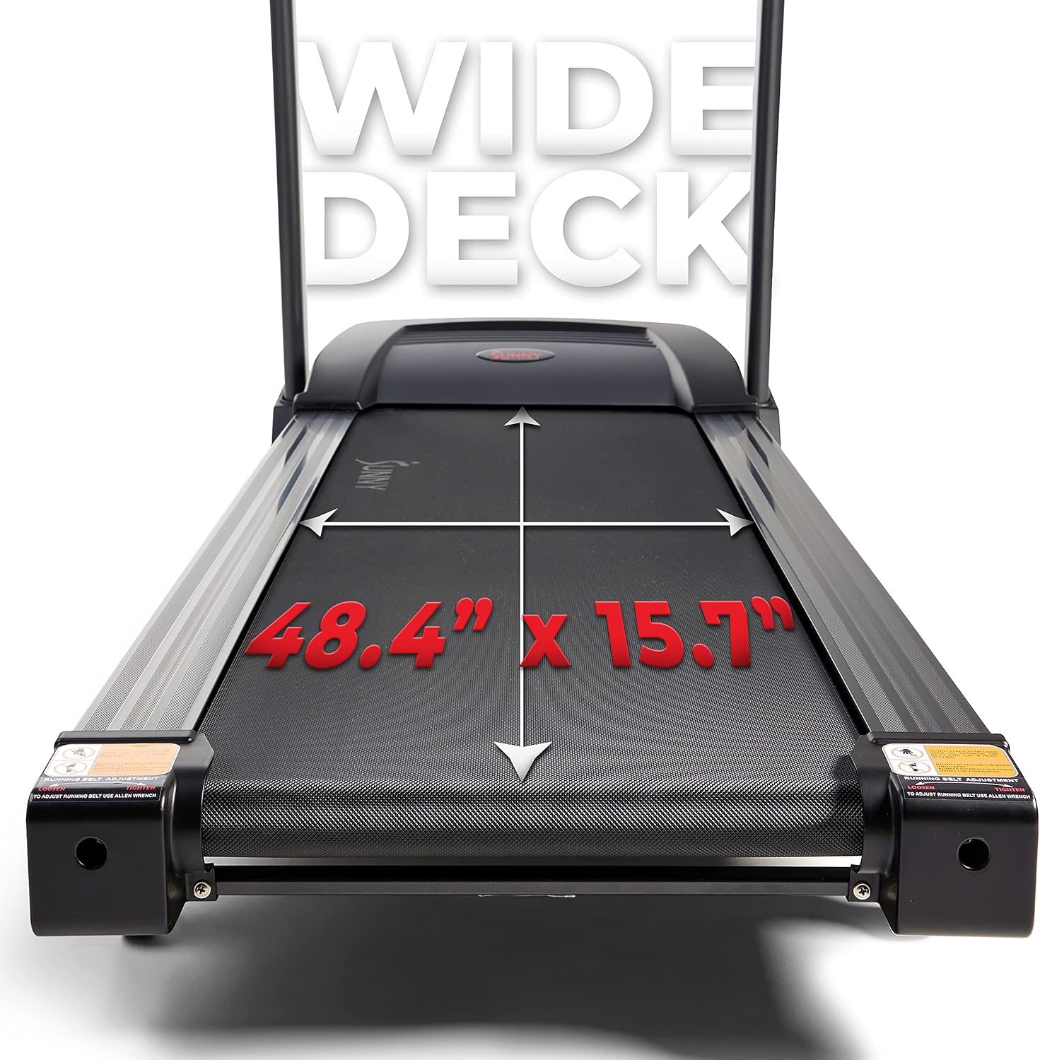Sunny Health & Fitness Folding Treadmill - Smart Performance with Adjustable Incline & Free Bluetooth App