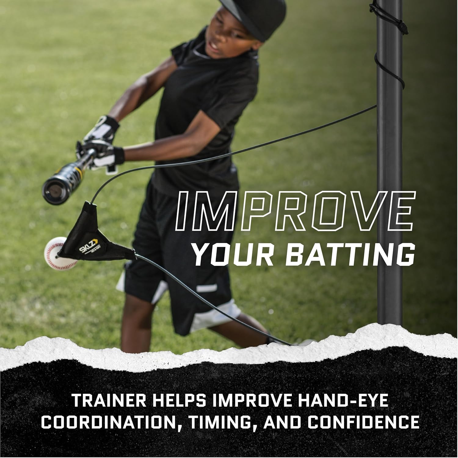 SKLZ Hit-A-Way Batting Trainer - Improve Swing Technique for Baseball & Softball