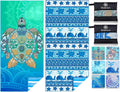 Skiennix Microfiber Beach Towels - Lightweight, Sand-Free, Quick-Dry | Large Compact Travel Essentials