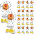 Champion Trophy Set - 16 Clear Acrylic Basketball/Football Awards for Sports Competitions & Souvenirs