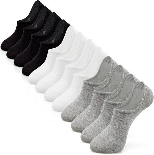 IDEGG Women's Socks - 6 Pairs No Show & 6 Pairs Crew Socks for Ultimate Comfort and Style
