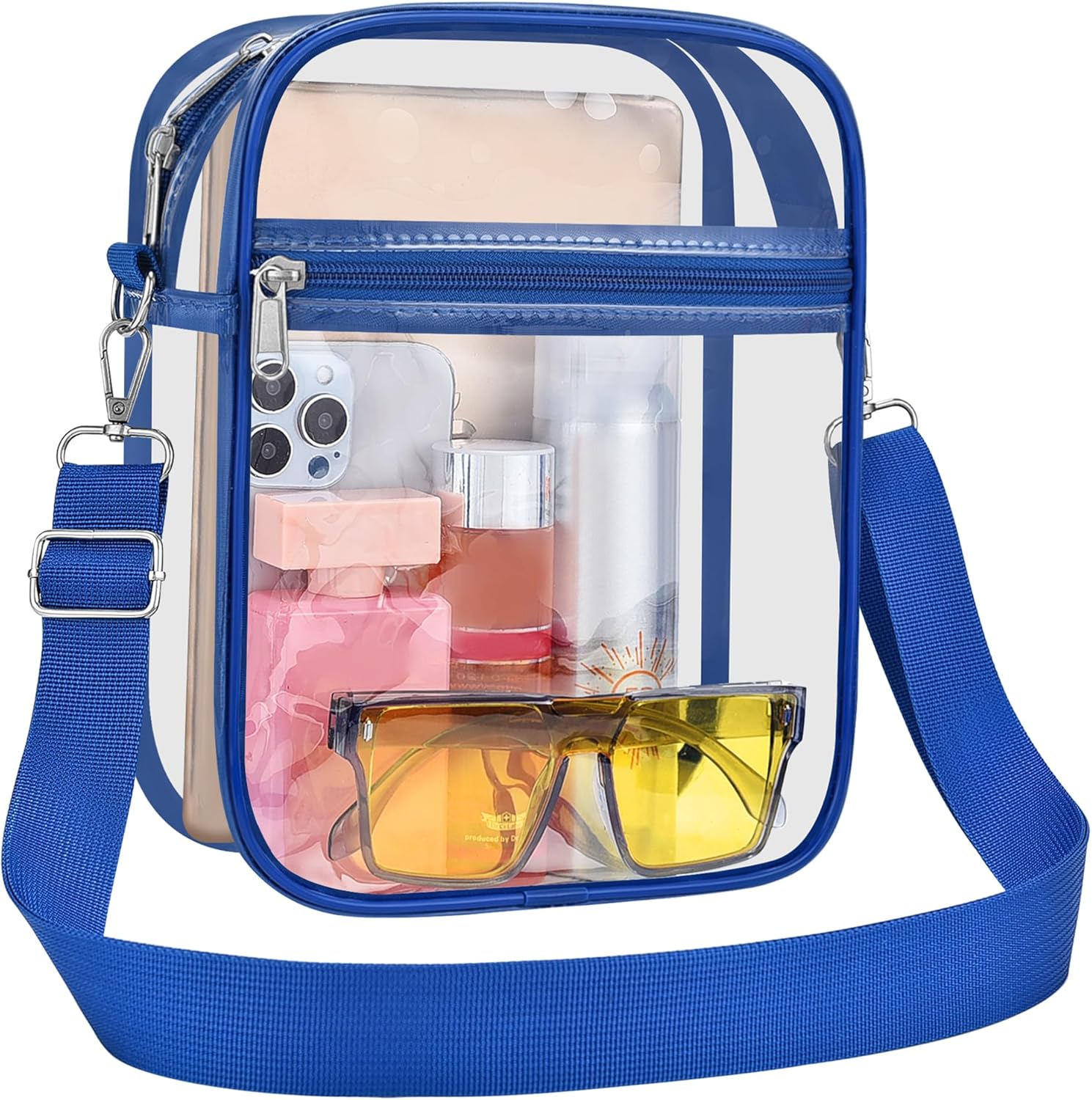 USPECLARE Clear Purse - Stadium Approved Transparent Messenger Bag for Men & Women | Crossbody Design