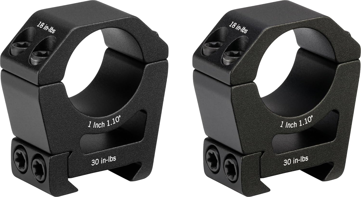 Vortex Sport Riflescope Rings - Picatinny & Weaver Compatible - Lifetime Warranty Included