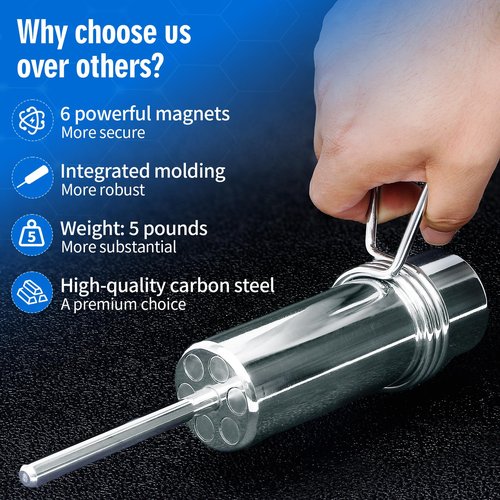 YSVORTOT Weight Stack Pin Extender for Cable Machine & Home Gym |10mm & 8mm Diameter | Heavy-Duty Steel Construction | Magnetic Safety Design | Adds Up to 100 lbs Extra Weight