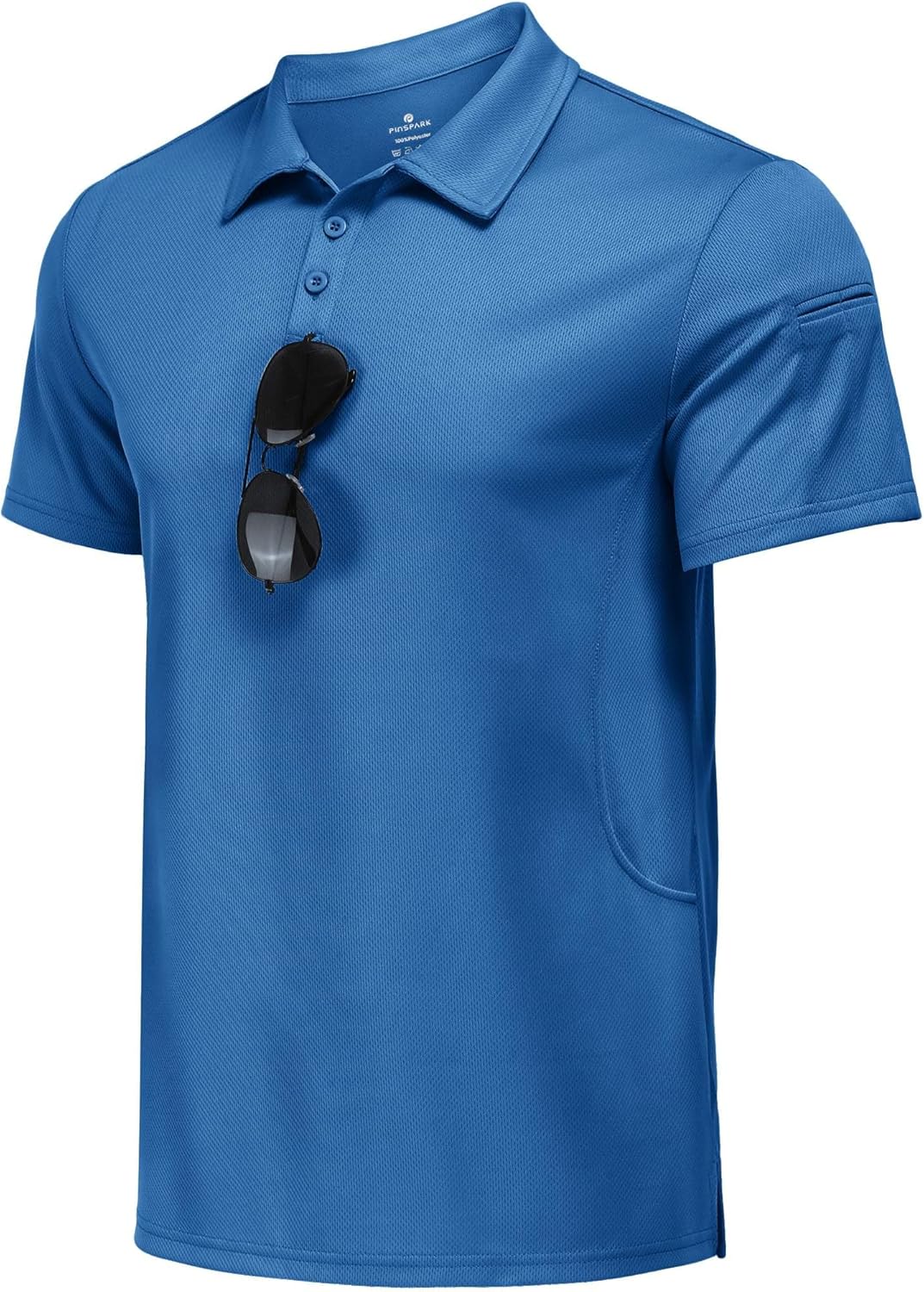 PINSPARK Golf Polo Shirt - Quick Dry Performance Casual Short Sleeve | Moisture-Wicking Athletic Wear