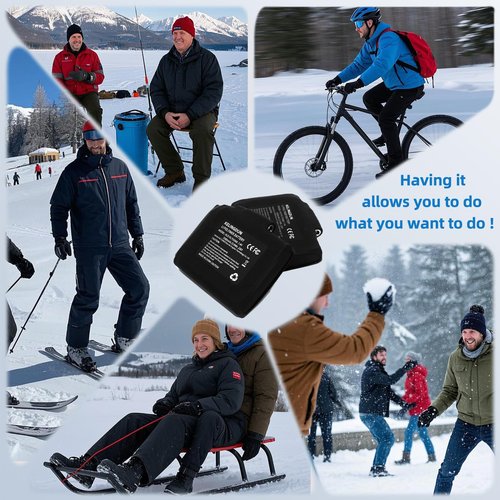 kelingdun 2pcs 7.4V 3500mAh Lithium Polymer Batteries.Rechargeable Li-Polymer Batteries for Heated Gloves, Socks,and Jackets, Ideal for Skiing,Fishing,and Winter Sports. Female DC Jack Compatibility.