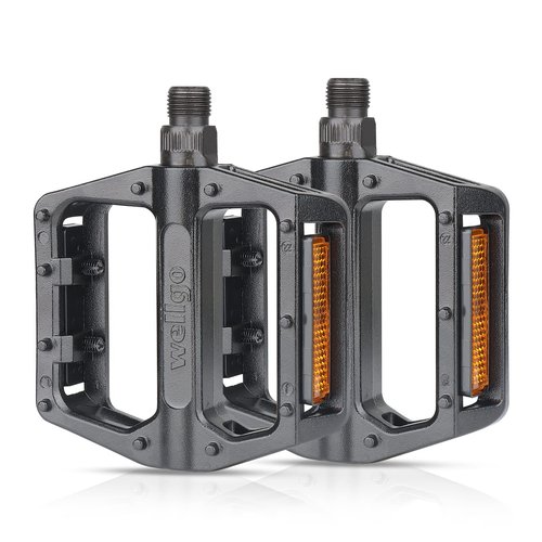 MOHEGIA Bike Pedals, Mountain Bicycle Pedal Sets,9/16“Compatible, Non-Slip Aluminum Allow Replacement for BMX MTB