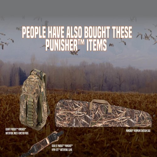 Allen Company Gear Fit Pursuit Waterfowl Shotgun Case - 52" Lockable Soft Gun Case with Adjustable Panel - Neoprene Pockets with Oversized Storage for Hunting Gearl - Realtree Max-7 Camo