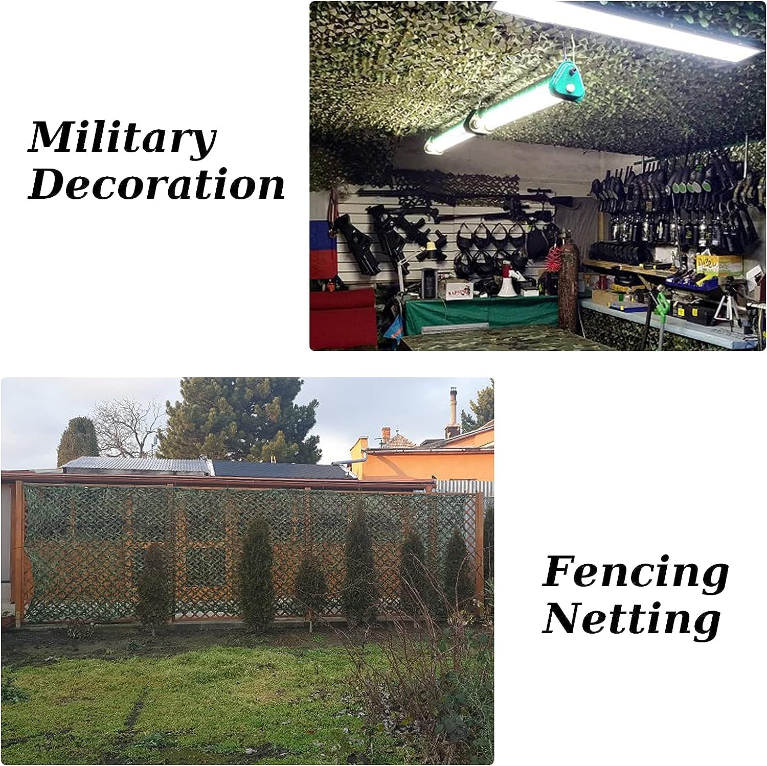 Skiennix Camo Netting - Versatile Camouflage Net for Hunting, Camping, and Decorations | 20x20, 10x20, 10x10 Sizes