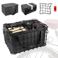 Riian Bike Basket Front/Rear, Thickened Shockproof Foldable Bicycle Basket with Waterproof Bag, Quick Release Design, Metal Bicycle Frame Basket for Adult Women Men