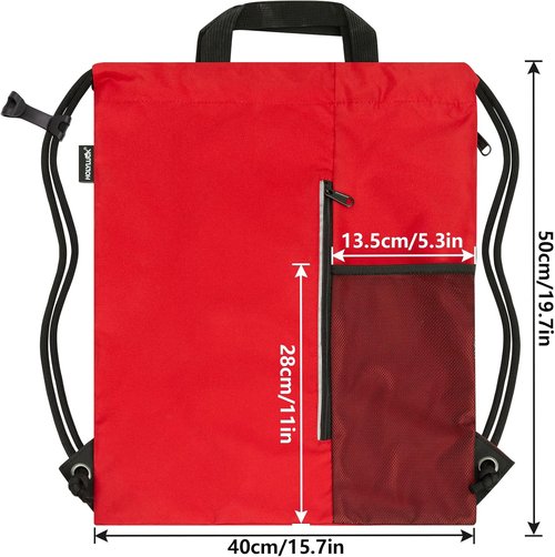HOLYLUCK Drawstring Backpack - Versatile Gym Bag for Men & Women | Perfect for Beach & Sports
