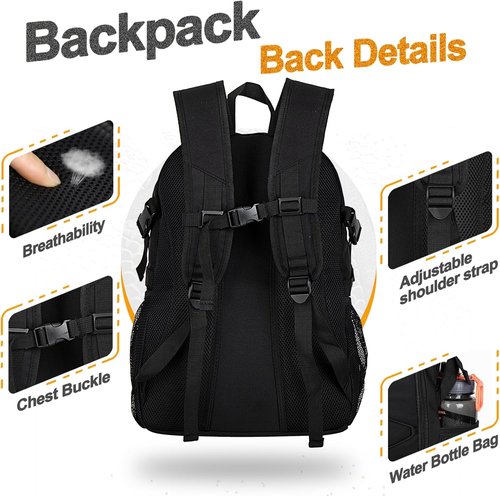 Goloni Soccer Backpack - Versatile Basketball & Soccer Bag with Ball and Shoe Compartments | Durable Design