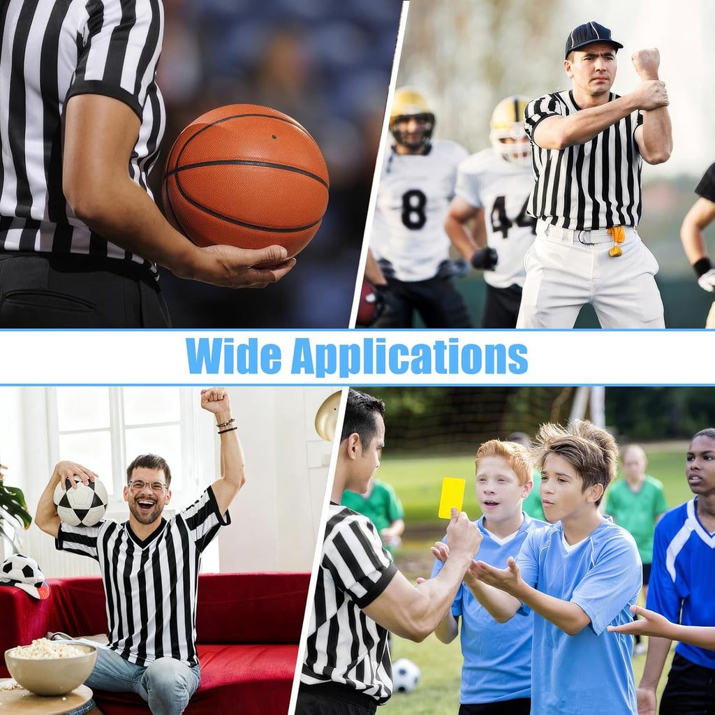 Skiennix Basketball Referee Shirt - V-Neck Short Sleeve for Men & Women | Comfortable Fit