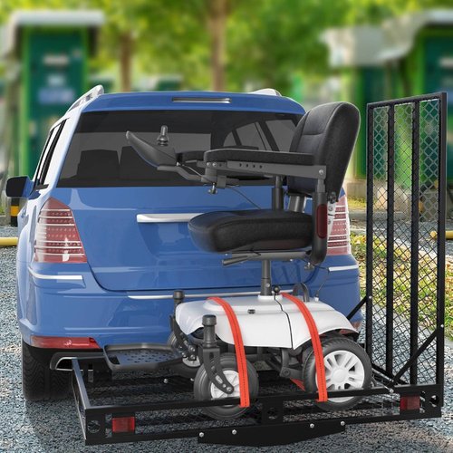 IRONMAX Hitch Cargo Carrier - Heavy Duty Folding Mobility Scooter & Wheelchair Carrier | 500LBS Capacity