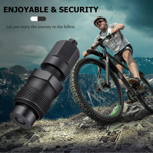 Skylety Crank Remover Bicycle Crank Puller Bike Crankset Arm Puller Compact Crankset Pulley Cycling Power Bottom Bracket Tool Repair Maintenance Remover for Bikes, Black(Simple Style)