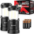 GearLight Camping Lantern - Portable LED Lantern with Magnetic Base & Foldable Hook | Black, Ideal for Emergencies & Campsites