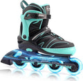 2PM SPORTS Kids Adjustable Inline Skates - Light Up Wheels for Ages 4-12 | Perfect for Beginners