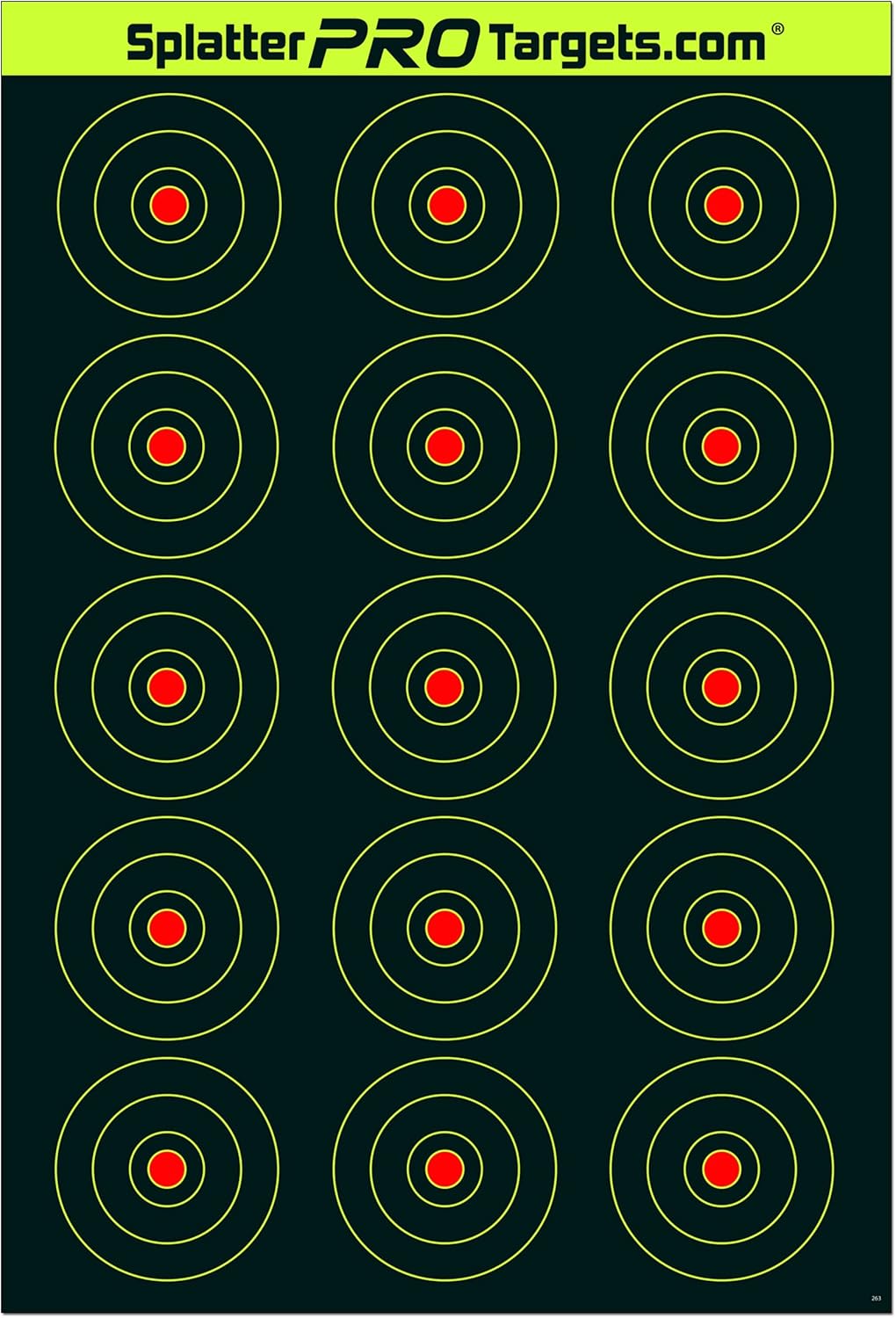 Splatter Targets by [Brand Name] - 12x18 Inches | Bright Impact Burst for Instant Shot Visibility