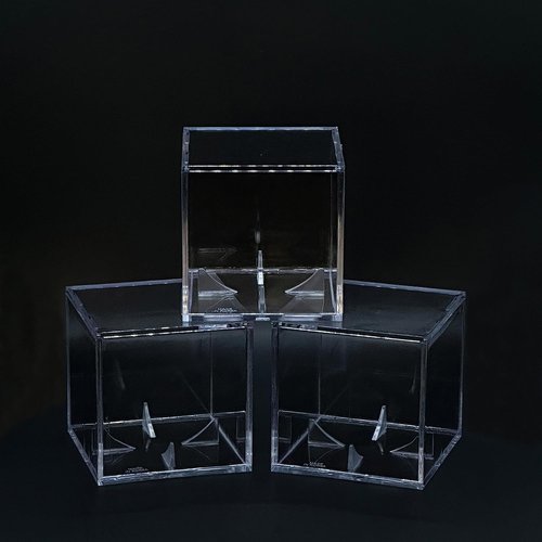 Baseball & Golf Ball Display Case - Clear Acrylic Cube for Memorabilia Storage | Standard Size