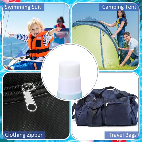 BBTO Snap and Zip Wax | Zipper Lubricant Stick for Boats, Tents, Backpacks & Drysuits