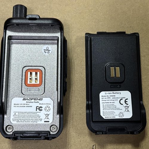 Baofeng UV-5R Mini Handheld Ham Radios Long Range Rechargeable Walkie Talkies for Adults APP Programming NOAA Weather UV5R Two Way Radio with Earpiece USB-C Charger for Camping Hunting,2Pack