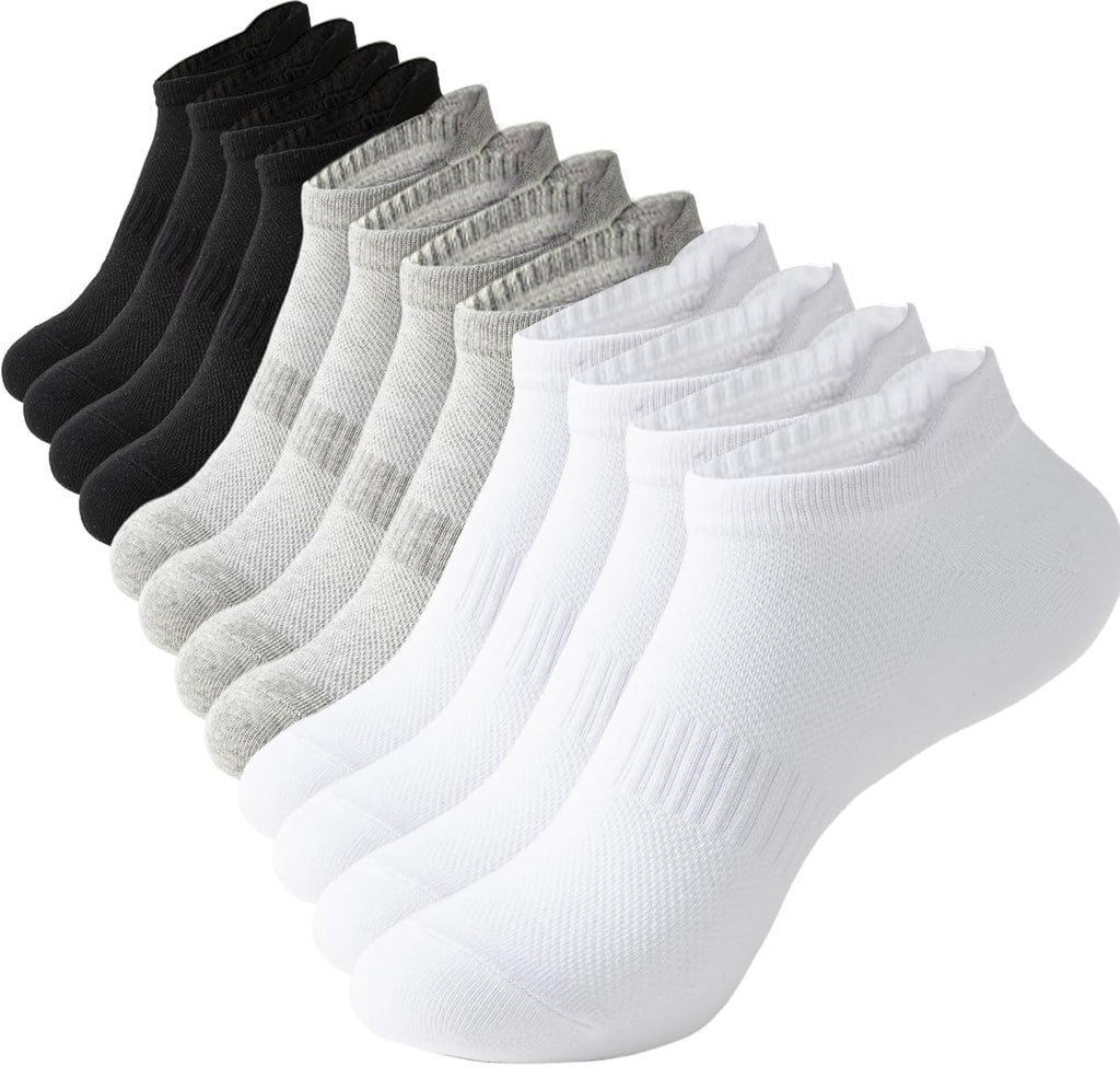 ACCFOD Women's Low Cut Athletic Running Socks - 6 Pairs with Comfort Tab