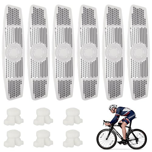 Fampery 6Pcs Bike Spoke Reflectors, Bicycle Wheel Reflectors Bicycle Reflectors for Night Riding Safety Warning Spoke Reflector for Mountain Bikes & Road Bikes