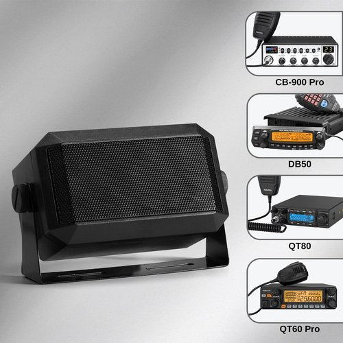 Radioddity RS58 External Mini Speaker for Car Mobile CB 10Meter Radio, 5Watts, Louder & Clearer, Extended Speaker Cable 74", Compatible w QT40 QT60Pro QT80 CB-900 PRO CB-500 DB50 CB-606