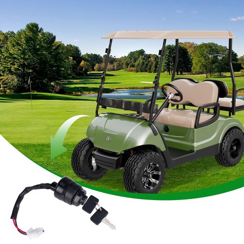 10L0L Golf Cart Ignition Key Switch JN8-82510-09 for Yamaha Golf Cart Gas Or Electric G11 G16 G20 G21 G22 1996-2004