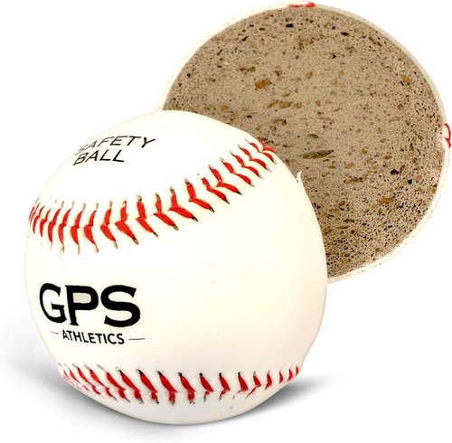 GPS Athletics Soft Practice Baseballs - Low Impact Safety Training Balls for Kids | Durable 6-Pack with Raised Seams