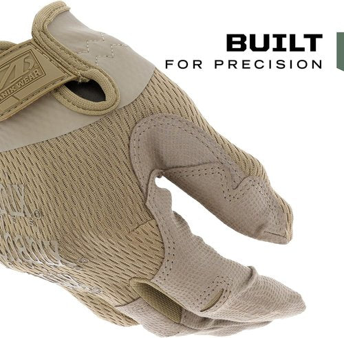 Mechanix Wear Tactical Gloves - High-Dexterity 0.5mm Work Gloves for Precision Fit | Brown, Large