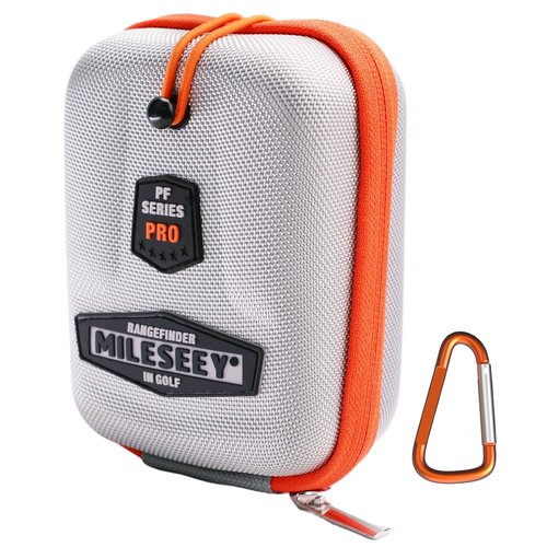MiLESEEY Golf Rangefinder Case Hard Shell Case for Golf Range Finder Compatible with Bushnell, Callaway & Tectectec - Universal Range Finder Case Box - EVA Bag with Carabiner Belt Clip (With Magnet)