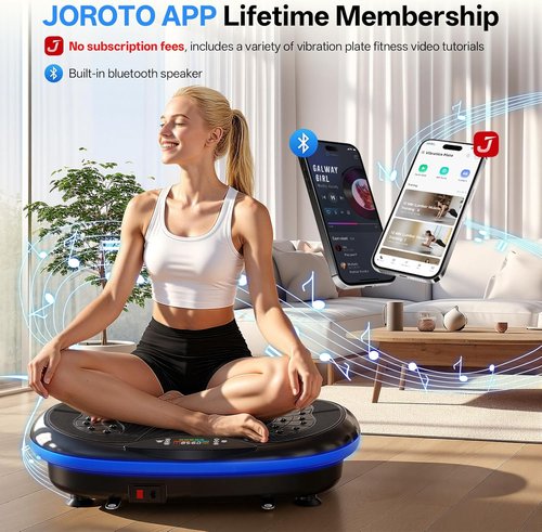 JOROTO 4D Vibration Plate - App-Controlled High-Intensity Machine for Weight Loss & Lymphatic Drainage | Whole Body Shaker