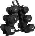 CAP Barbell Dumbbell Weights - Black Neoprene Coated Set for Enhanced Grip and Comfort