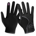 FitsT4 Sports Kids Horse Riding Gloves Girls Boys Equestrian Horseback Riding Gloves Mesh for Youth Children Touchscreen Black XL