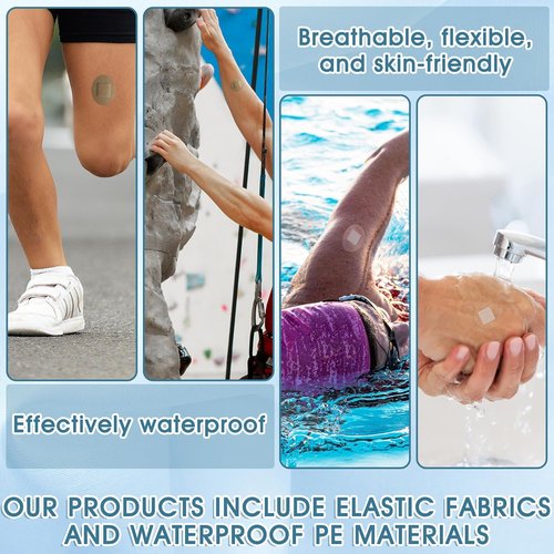 Geiserailie Adhesive Spot Bandages - 240 Pcs Flexible Round & Oval Fabric Waterproof First Aid Supplies | 7/8'' & 1.25''