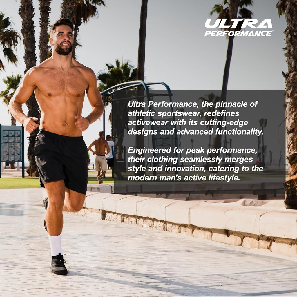 Skiennix Ultra Performance Men's Athletic Running Shorts - 5 Pack, Loose Fit with Zippered Pockets