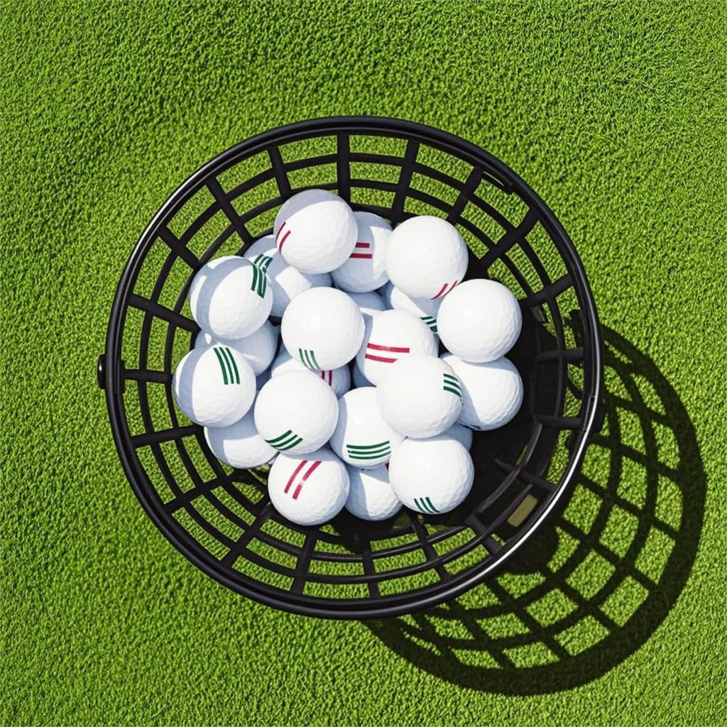 ZLY Golf Ball Basket - Durable Plastic Ball Holder with Handle | Holds 50 Balls - Black