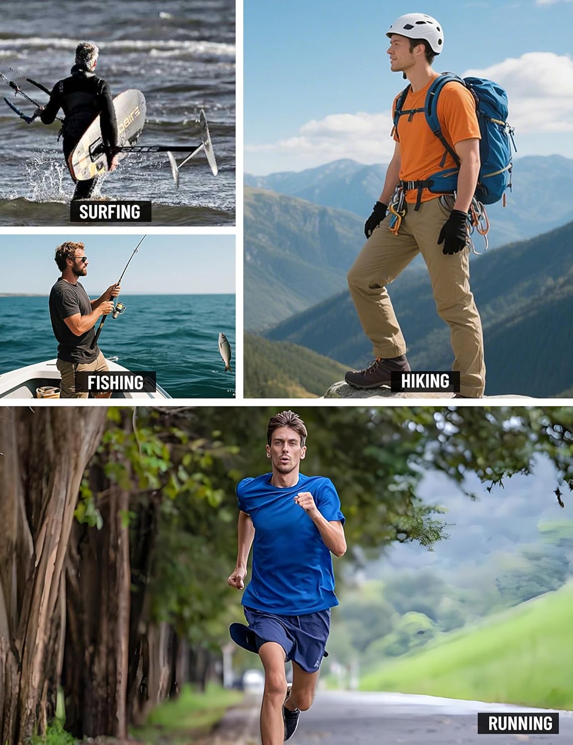 TACVASEN Men's Rashguard Shirt - UPF 50+ Sun Protection & Quick Dry Fabric | Athletic Swim Top