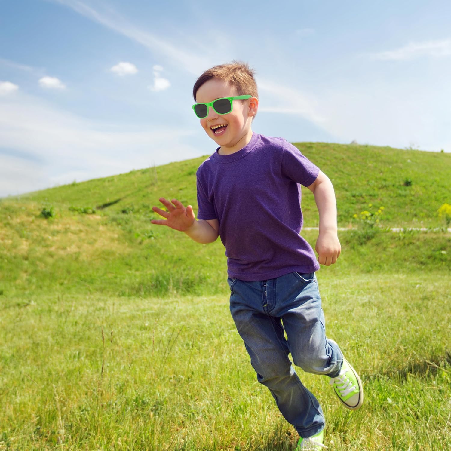 Skiennix Kids Sunglasses - UV400 Protection, Lightweight Frames & Shatter-Resistant Lenses