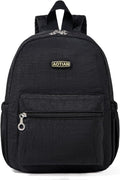 AOTIAN Mini Lightweight Backpack - Durable 11.8 Inch Daypack for Travel & Hiking | Black, 7 Liters